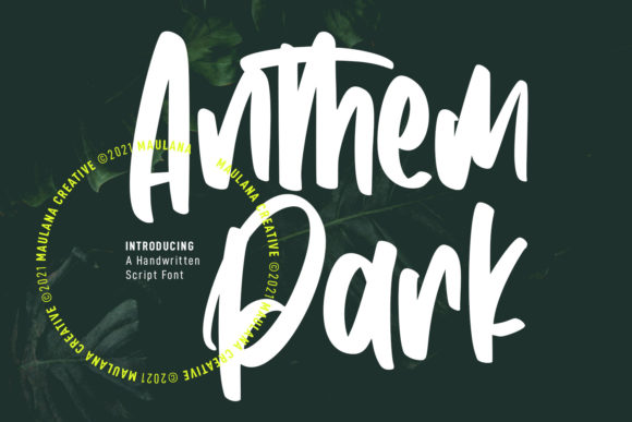 Anthem Park: A Handwritten Font That Elevates Digital Design