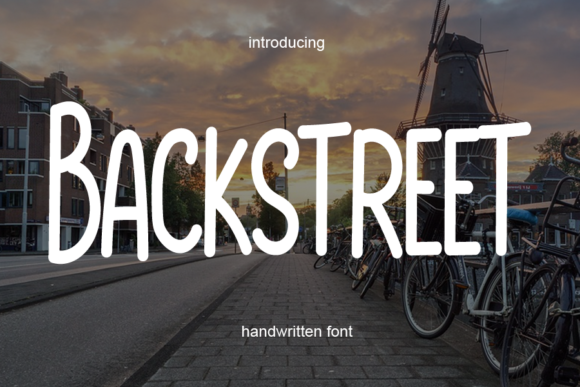 Backstreet: A Handwritten Font for Editorial Design