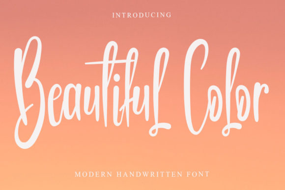 Beautiful Color: A Handwritten Font That Elevates Branding