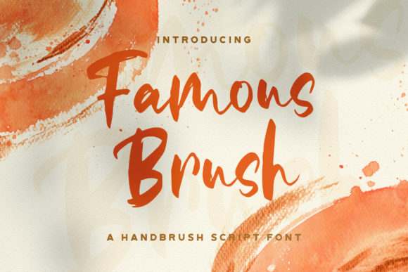 Famous Brush Font for Modern Web Design
