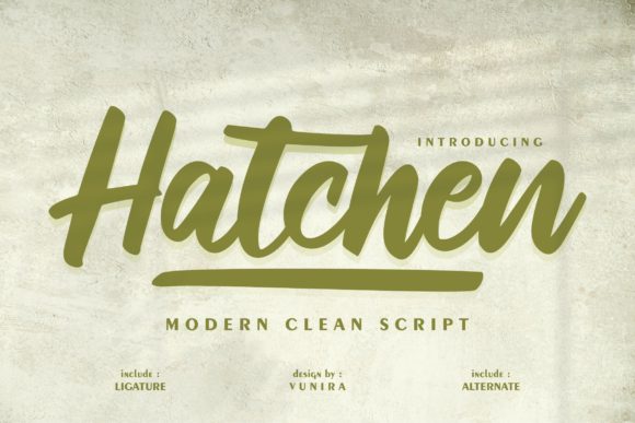 Hatchen Font for Handmade Creations