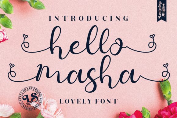 Hello Masha: A Script Font for Modern Branding