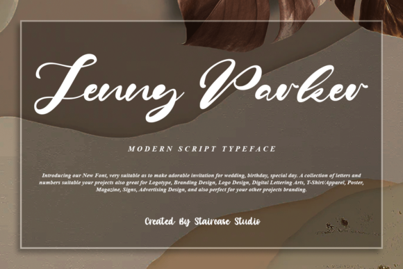 Jenny Parker Script Font for Branding Projects