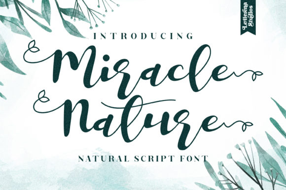 Miracle Nature Font for Engaging Visual Campaigns