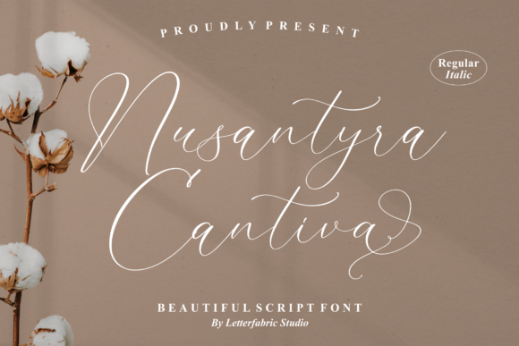 Nusantyra Cantiva Font for Handmade Creations