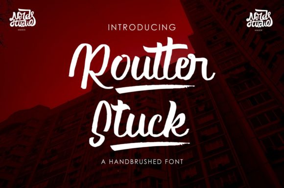 Routter Stuck: A Handwritten Font with Personality