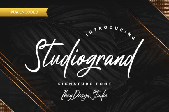 Studiogrand: A Classic Script Font for Custom Branding