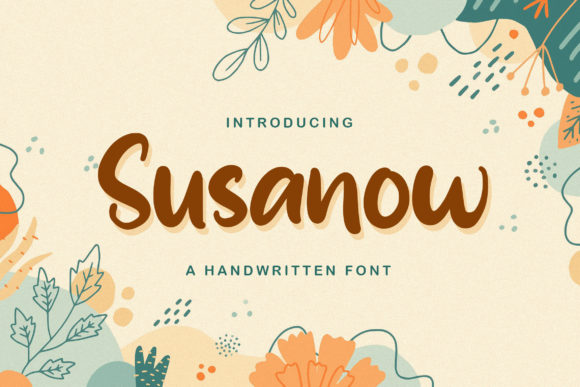 Susanow Font for Web Design and Branding