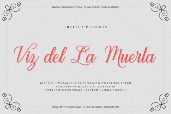 Viz Del La Muerta: A Script Font That Elevates Campaigns